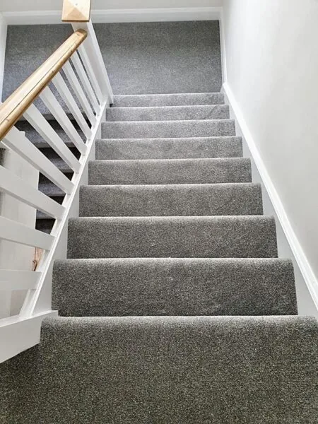 Carpeted stair installation in The Denver Metro Area